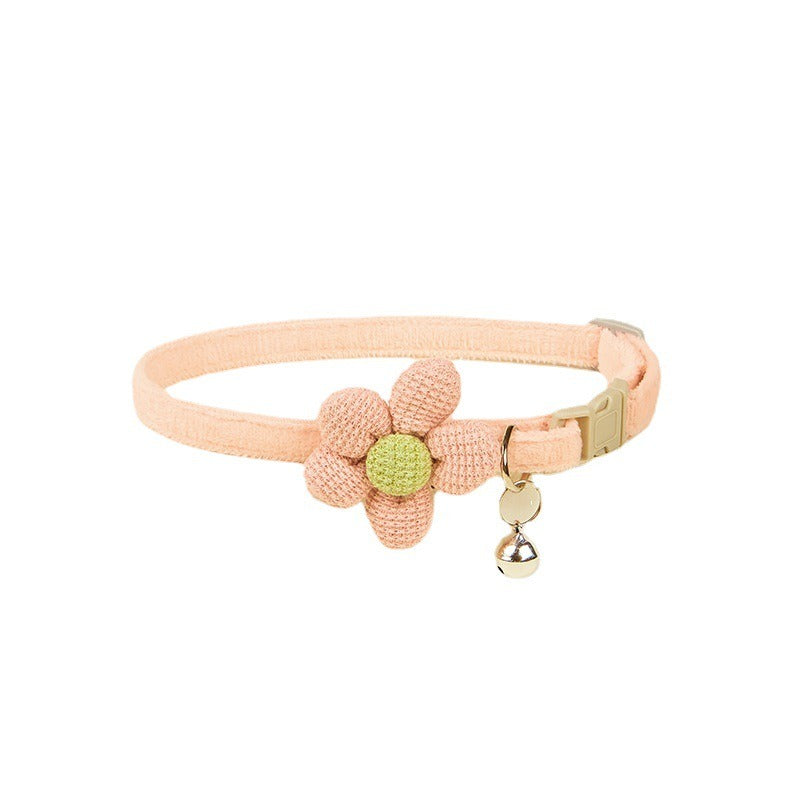 Wholesale Cute Flower Adjustable Bell Traction Collar